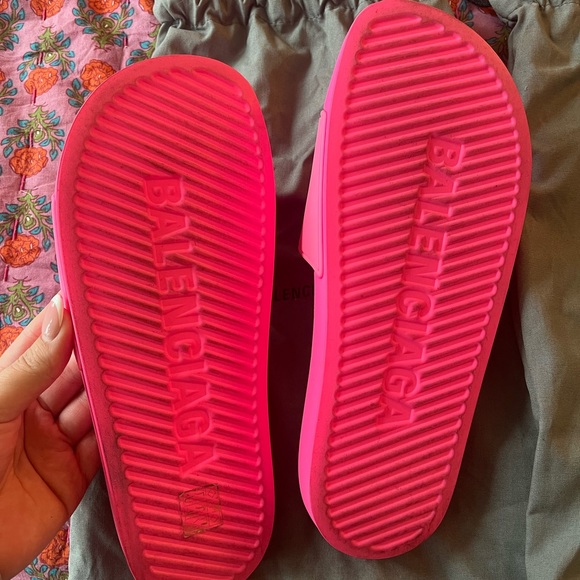 Balenciaga Slides - Hot Pink (GENUINE) - Picture 8 of 10